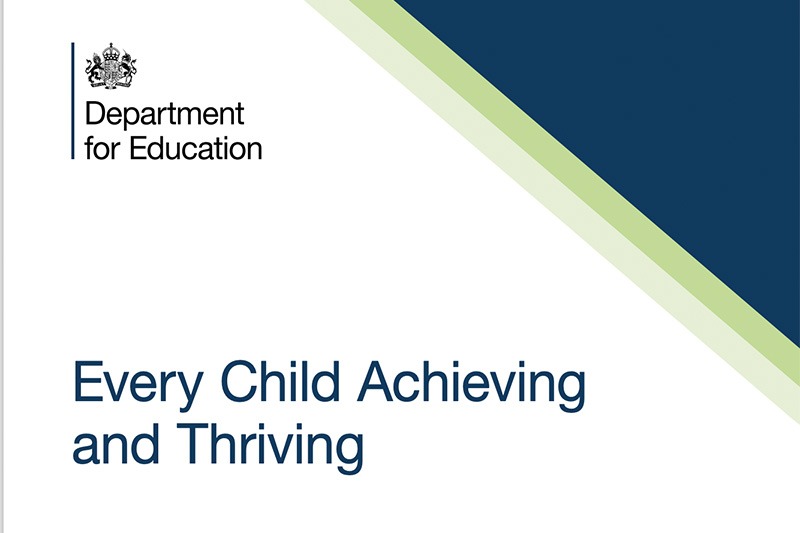 DfE every child achieving and thriving